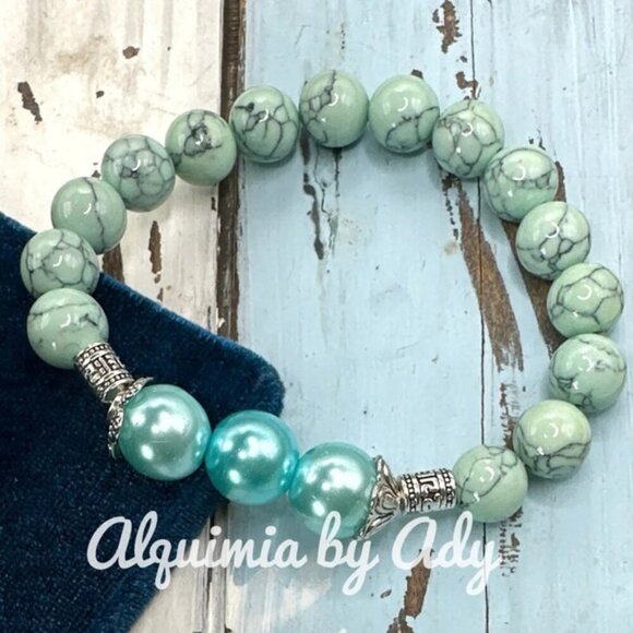 Alquimia Turquoise and Silver Bracelet - Picture 1 of 2